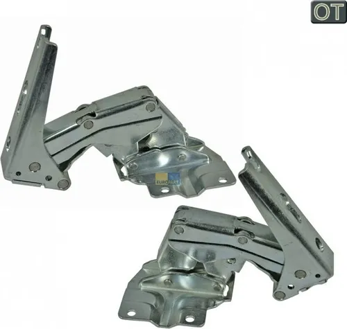 Hettich Scharniersatz-Set für Einbaukühl- oder Gefriergeräte 12004051 - Küchengroßgeräte-Ersatzteile, Original Scharniersatz für Bosch, Siemens und Neff - ideal für eine sichere und stabile Türmontage.