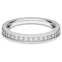Swarovski Fingerring mit Swarovski-Kristall - Größe 58 - Eleganter Ring aus rhodiniertem Metall mit funkelndem Swarovski-Kristall in modernem Design. Perfekt für jeden Anlass und ein ideales Geschenk.