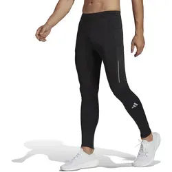adidas Herren Otr Leggings Schwarz S EU - Sportliche Leggings mit elastischem Bund und Kordelzug, aus 72% recyceltem Polyester für nachhaltigen Komfort und praktischen Taschen am Bein.