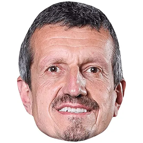 Guenther Steiner (Moustache) Maske aus Karton