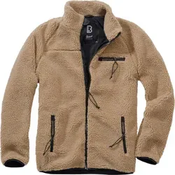 Brandit Teddyfleece Jacket in Camel, Größe: 5XL - Funktionsjacke aus hochflorigem, warmem Teddy-Fleece mit atmungsaktivem Innenfutter für besten Tragekomfort, ideal für kalte Tage.