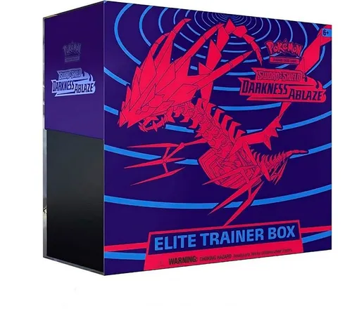 Pokemon Darkness Ablaze Elite Trainer Box (EN) - Neu & OVP - TCG Set mit exklusiven Karten und Zubehör für Pokémon TCG-Fans, ideal für Sammler und Spieler, um ihr Deck zu verbessern.