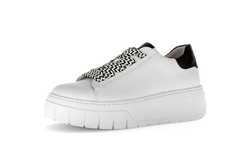 Gabor Sneaker Low Weiß 42,5 - Stilvoll und Bequem - Elegante Gabor Sneaker in Größe 42,5. Der zeitlose weiße Look sorgt für vielseitige Kombinationsmöglichkeiten und hohen Tragekomfort im Alltag.