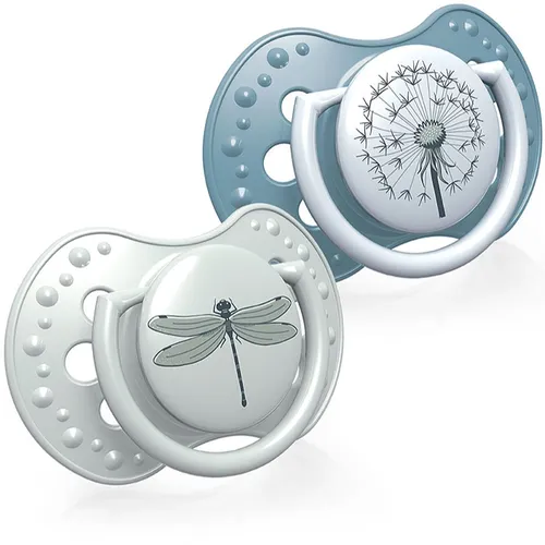 LOVI Botanic 6-18m Schnuller Boy 2 St. in grün von LOVI