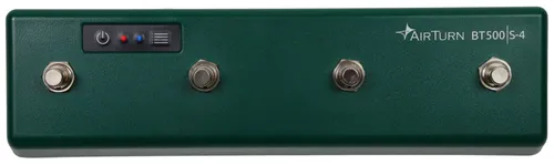 AirTurn BT500S-4 Foot Switch Controller - Kabellose Fußfernbedienung mit Bluetooth 5.0, ideal zum Steuern von Audio und Beleuchtung, perfekt für Musiker und Performer