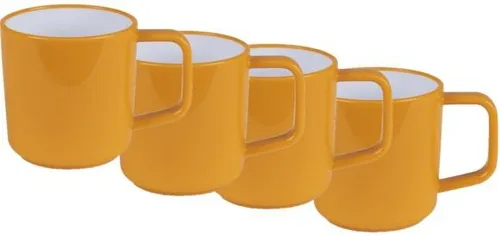 Kampa Becher Set, 4-teilig, gelb