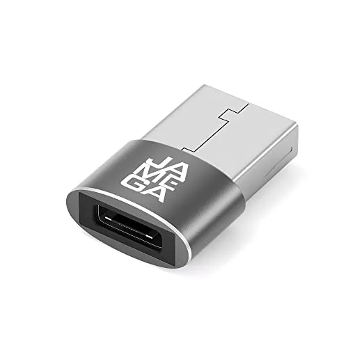 JAMEGA – USB C Buchse auf USB A Stecker Adapter – Typ C auf A Ladekabel Kompatibel Mit Smartphones, Samsung Galaxy S20/S20+/S20 FE/S21/Note 20/A50, Laptop UVM.