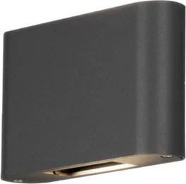 Konstsmide Chieri 7854-370 LED-Außenwandleuchte - Elegante LED-Außenwandleuchte in Anthrazit, energieeffizient mit 12W, ideal für stilvolle Außenbereiche und Sicherheit bei Nacht.