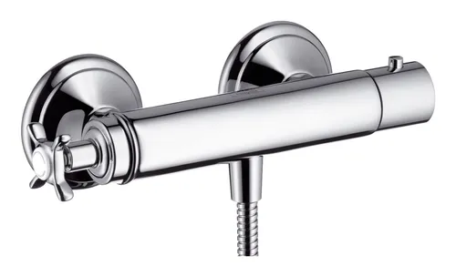 Axor Montreux Brausethermostat Aufputz - Chrom - 16261000 - Wannen- & Duscharmaturen, elegantes Design in Chrom für optimale Temperaturkontrolle und ein luxuriöses Duscherlebnis.