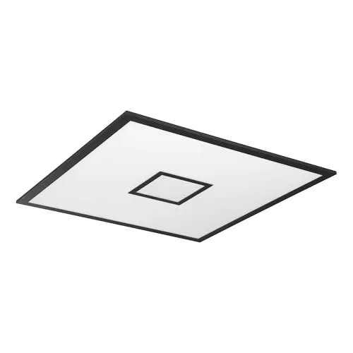 EGLO LED Deckenleuchte Bordonara - moderne Wand- und Deckenleuchte - Lampen mit inkludiertem Leuchtmittel, energieeffiziente 36W LED-Technologie und stilvolles Design in Schwarz und Weiß. Ideal für jeden Raum.