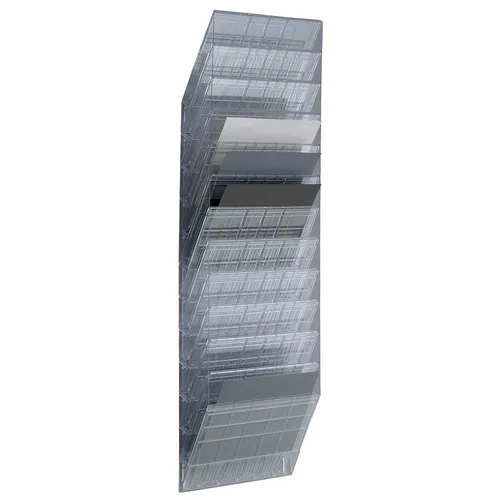 DURABLE Wandprospekthalter FLEXIBOXX transparent DIN A4 - Vitrinen & Schaukästen, ideal für eine übersichtliche Präsentation von Dokumenten im DIN A4-Format, inklusive Montagematerial und in elegantem transparenten Design.