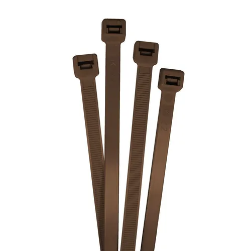100x Kabelbinder 430 x 9mm Braun 80kg PA6.6 Polyamid Industriequalität