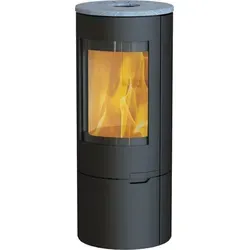 Thermia Kaminofen Föhn Naturstein Stahl schwarz, 7 kW