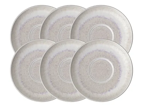 like. by Villeroy & Boch Geschirr-Set Perlemor Sand Espressountertasse 12 cm Set 6 - Elegantes Set aus 6 Espressountertassen (12 cm) aus hochwertigem Porzellan mit perlmuttartiger Oberfläche. Ideal für stilvolle Kaffeetafeln, verbindet Funktionalität mit individueller Ästhetik durch die einzigartige Glasur.