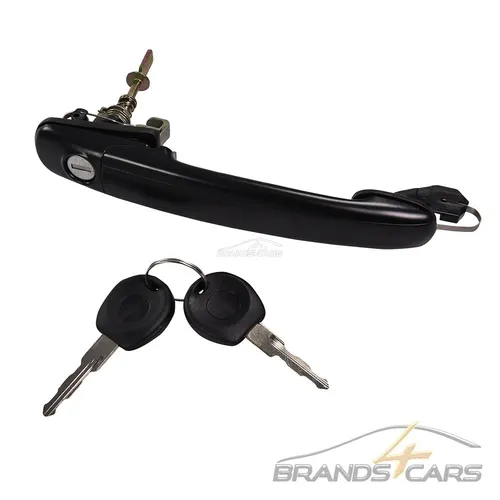 ATEC TÜRGRIFF TÜR GRIFF VORN PASSEND+SCHLÜSSEL+SCHLOSS FÜR VW POLO 6N2