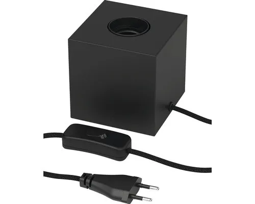 Tischleuchte 1-flammig E27 schwarz Calex