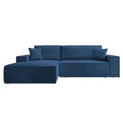 Selsey Ecksofa mit Schlaffunktion Farese, blau - Polstermöbel - Sofas - 3-Sitzer, modernes Design mit hohem Sitz- und Liegekomfort, inklusive Schlaffunktion und Stauraum für mehr Funktionalität.