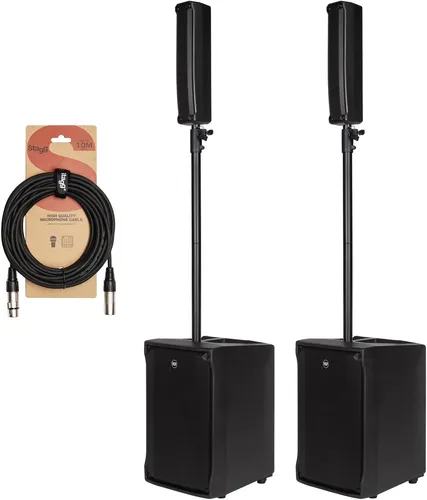 RCF Evox JMix 8 + J8 Stereo - Set - Line Array Lautsprechersystem mit Bluetooth und verkabelter Konnektivität. Die 2-Wege-Konfiguration sorgt für klaren Sound und vielseitige Einsatzmöglichkeiten. Ideal für Events und Partys.