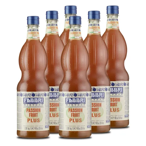 Food-United SIRUP MARACUJA 6x1L FABBRI 1905 sciroppo di frutto della passione