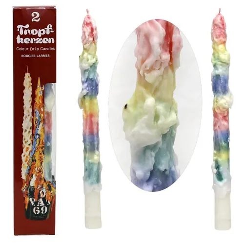 Tropfkerzen, mehrfarbig,EWA Kerzen