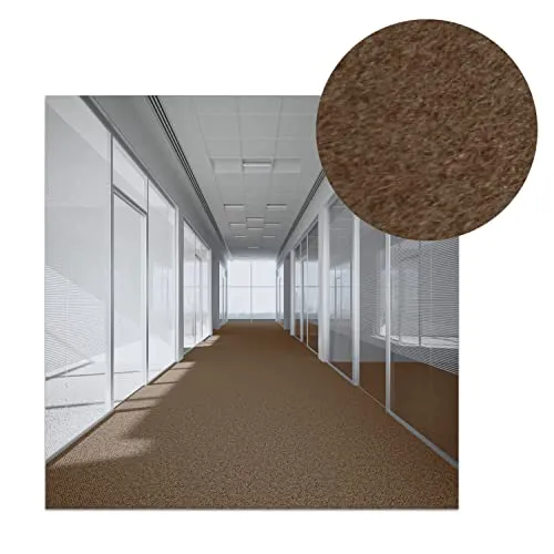 MDEKOR Filzteppich Teppichboden Meterware Braun, Nadelfilz Teppich zum zuschneiden 2m breit, Bootsteppich, Messeteppich, Auslegware für Wohnmobil, Autoteppich Bodenbelag
