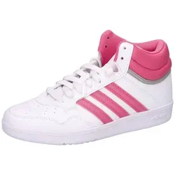 adidas Sportswear HOOPS MID 4.0 KIDS Sneaker - Sportlicher Komfort für kleine Füße - Sneaker in Cloud White/Pink Fusion, knöchelhoch mit Gummisohle. Ideal für aktive Kinder, fallen klein aus – eine Größe größer bestellen!