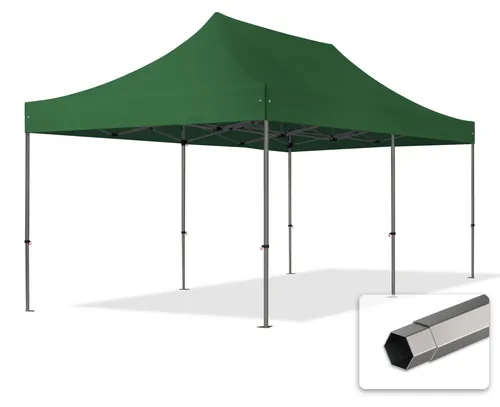 TOOLPORT Faltzelt Partyzelt 3x6m in grün von Toolport