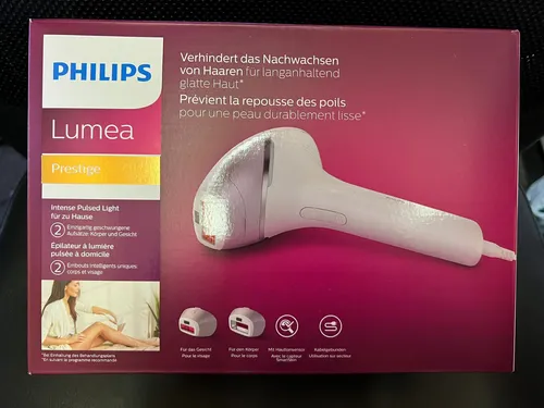 Philips Lumea IPL Haarentfernungsgerät 8000 Series - mit SenseIQ Technologie, 92 % weniger Haare nach nur 3 Behandlungen und 18 Monate seidig glatte Haut