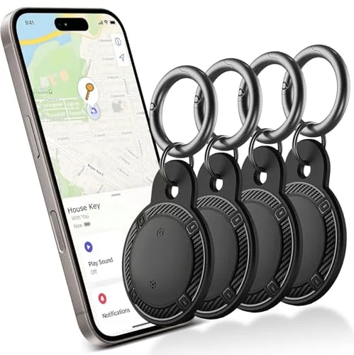 VEXTUN Smart Bluetooth Tracker mit Halterung – 4er-Pack für iOS
