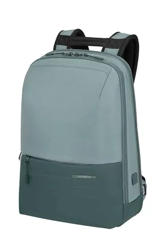 Samsonite Stackd Biz - 15.6 Zoll Laptoprucksack - Laptop-Rucksack aus 100 % recyceltem Material, mit integriertem USB-Anschluss und wasserdichtem Laptopfach für optimale Organisation und Nachhaltigkeit.