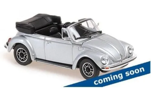 Minichamps 1:43 VOLKSWAGEN 1303 CABRIOLET - 1979 - SILVER - Modellauto im Maßstab 1:43, detailgetreue Nachbildung eines Klassikers, ideal für Sammler und VW-Fans.
