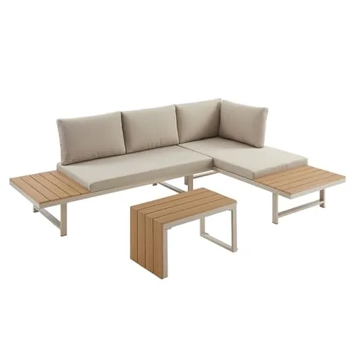 Riess Ambiente Wetterfestes Gartenmöbel Set Ibiza MODULAR Lounge