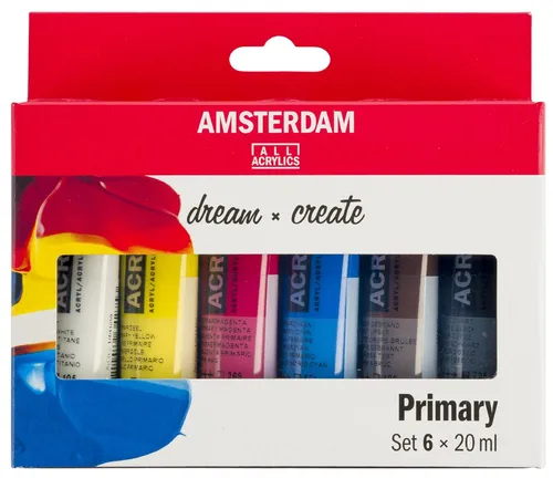 ROYAL TALENS Acrylfarbe AMSTERDAM Primary 6 x 20 ml