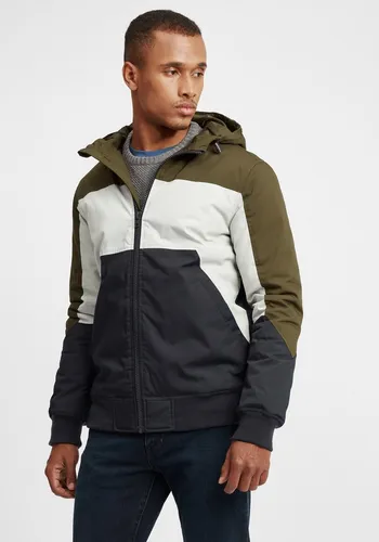 !Solid Bomberjacke SDThello Übergangsjacke mit Kapuze in Colorblock-Optik