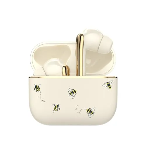 VQ Cath Kidston Skylark TWS Kopfhörer – Kabellos mit Stil und 40 Stunden Akkulaufzeit - Stylische kabellose Earpods mit handgefertigtem Design-Print. Genießen Sie klare Anrufe dank Geräuschunterdrückung und bis zu 40 Stunden Wiedergabezeit – ideal für den täglichen Einsatz!