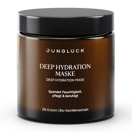 JUNGLÜCK Gesichtsmaske Deep Hydration, 1-tlg. für intensive Feuchtigkeit - Diese Gesichtsmaske mit 100 ml sorgt für intensive Feuchtigkeit und reduziert Rötungen. Ideal für alle Hauttypen, auch für empfindliche Haut geeignet. Einfach anzuwenden und ohne Duftstoffe.