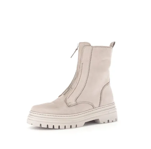 Gabor Damen Combat Boots mit Wechselfußbett in beige von Gabor
