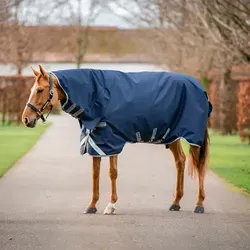 Horseware Amigo 1200D integrated Turnout 250g, 145 - Robuste Weidedecke für den Winter: Die Horseware Amigo 1200D bietet optimalen Schutz mit 250g Füllung, wasserdichtem Material und integriertem Halsteil. Ideal für aktive Pferde, die Komfort und Bewegungsfreiheit benötigen.