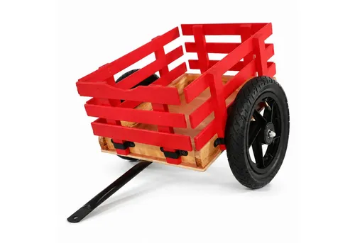 Lemodo Anhänger rot mit Luftreifen für Gokart