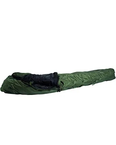 Mil-Tec Us Style Modular Schlafsack 2-TLG, Grün - Schlafsäcke mit integrierter Kapuze und Thermokragen, ideal für Outdoor-Abenteuer und Camping, inklusive praktischen Kompressionsbeutel.