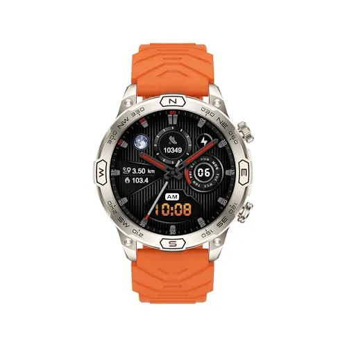 VALDUS VD36 PRO (2025) Silver, Gesundheitsuhr Smartwatch mit Telefoniefunktion, AMOLED Display, Unzerstörbarer Dauerläufer