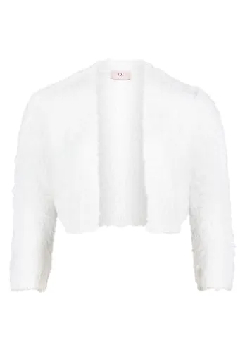 Produktbild Vera Mont Damen Strickbolero mit Struktur Rohweiß, M