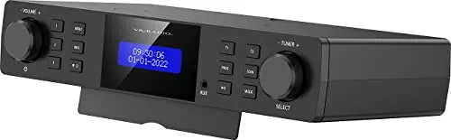 VR-Radio Unterbauradio DAB+ / UKW - Küchenradio mit 40 Senderspeichern, DAB+ und UKW, inkl. Dual-Alarm, Timer und dimmbarem LCD-Display für komfortables Hören in der Küche.