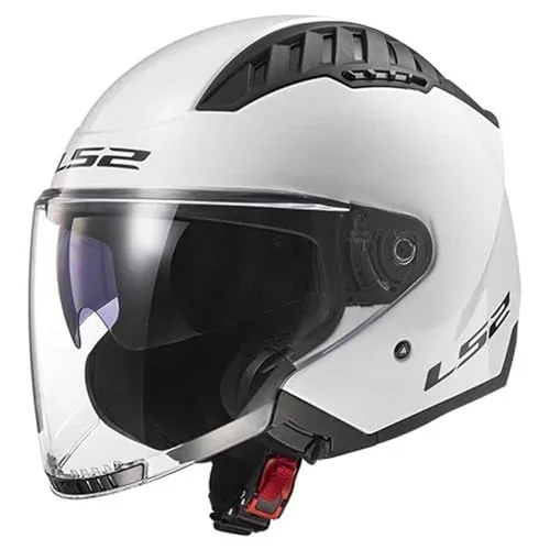 LS2, Jet-Motorradhelm Copter II SOLID Gloss White, XXL