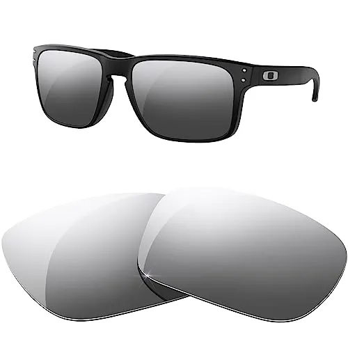 HiCycle2 Polarisierte Ersatzgläser für Oakley Holbrook Sonnenbrille, mehrere Optionen(Silber)