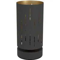 EGLO Tischleuchte LYTHAM E27 1-flammig Schwarz-Gold H 250mm in gold von EGLO