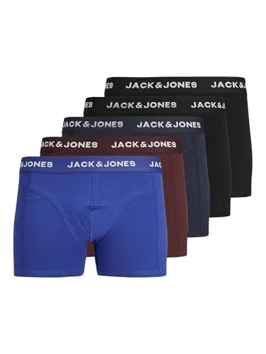 JACK & JONES Jacblack Friday Trunks 5 Pack Box Ln - Retroshorts für Herren, mit einem angenehmen Tragegefühl und elastischem Bund für optimalen Komfort.