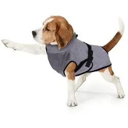 Bestlivings Hundebademantel S - L, Bademantel für Hunde - Mikrofaser saugstark schnelltrocknend Badetuch grau L