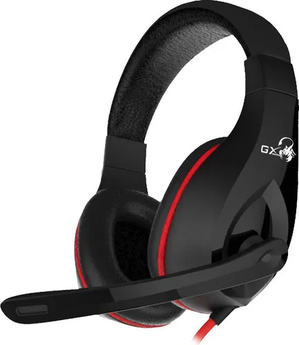 Genius HS-G560 GX LYCHAS, Gaming Headset, suchawki z mikrofonem, regulacja gonoci, czarno/czerwony, 2x 3.5 mm jack