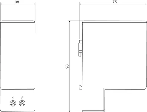Schneider Electric PTC-Isolierte Heizung NSYCR10WU2C - Schaltschränke, effiziente 10W Heizung für optimale Wärmeverteilung in geschützten Bereichen, Schutzart IP20, ideal für den Einsatz in elektrischen Schaltschränken.
